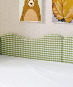Gingham Upholstered Twin Size Daybed