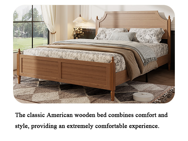 Modern Farmhouse Bed, Queen Size