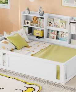 Full Size Kids Wood Platform Bed