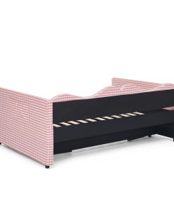 Gingham Upholstered Full Size Daybed
