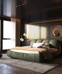 Queen Size Luxury Upholstered Platform Bed