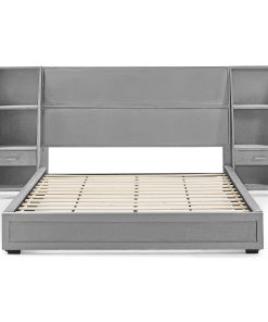 Queen Size Modern Storage Platform Bed Frame