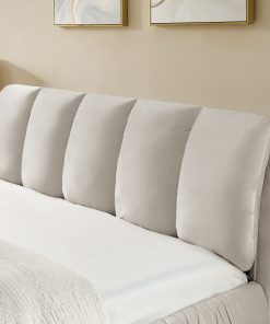 Minimalist Style King Size Upholstered Bed Frame