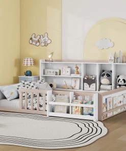 Full Size Kids Wooden Platform Bed