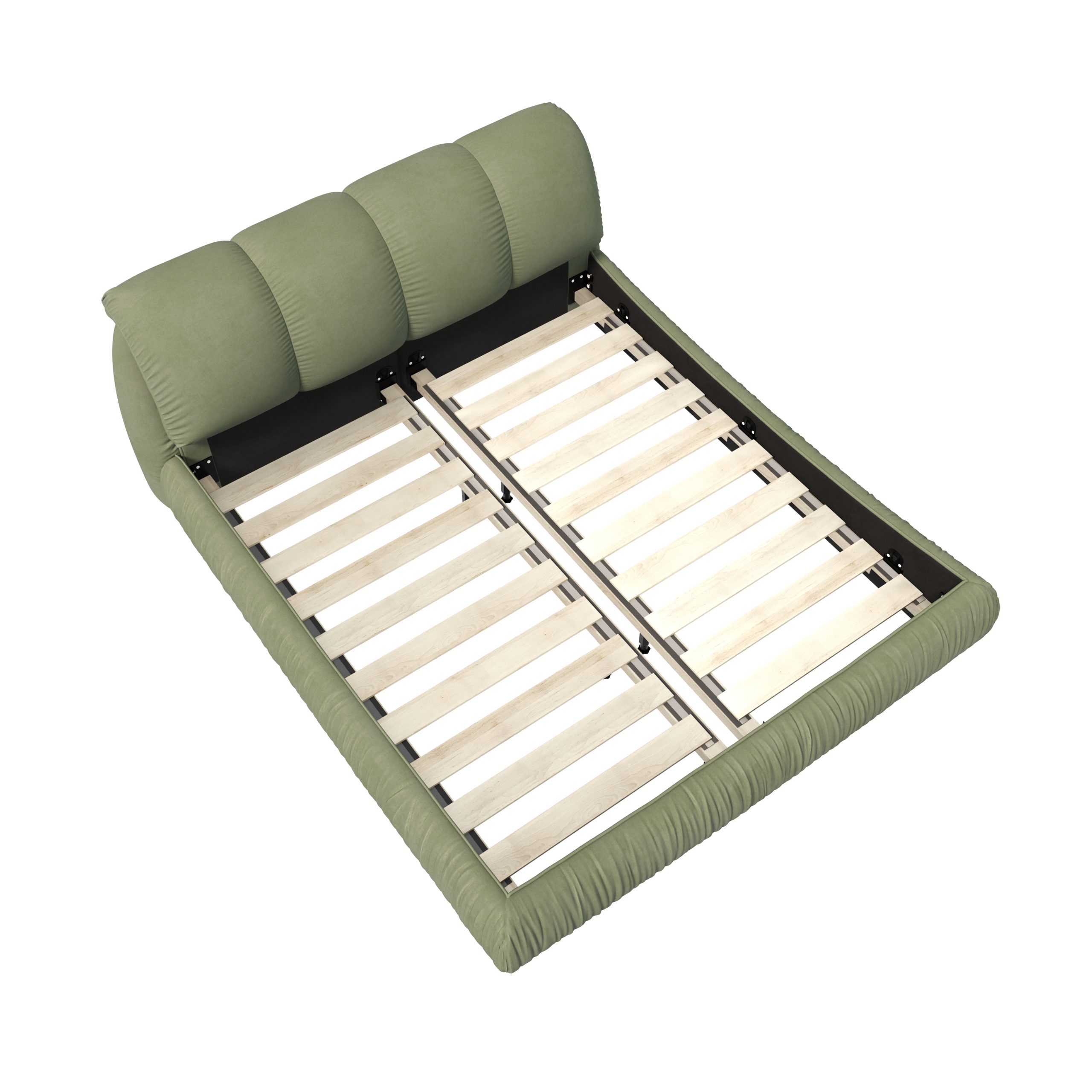 Queen Size Luxury Upholstered Platform Bed