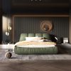 Queen Size Luxury Upholstered Platform Bed