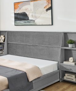 King Size Modern Storage Platform Bed Frame