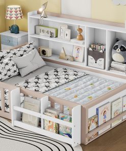Full Size Kids Wooden Platform Bed
