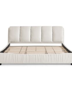 Minimalist Style King Size Upholstered Bed Frame