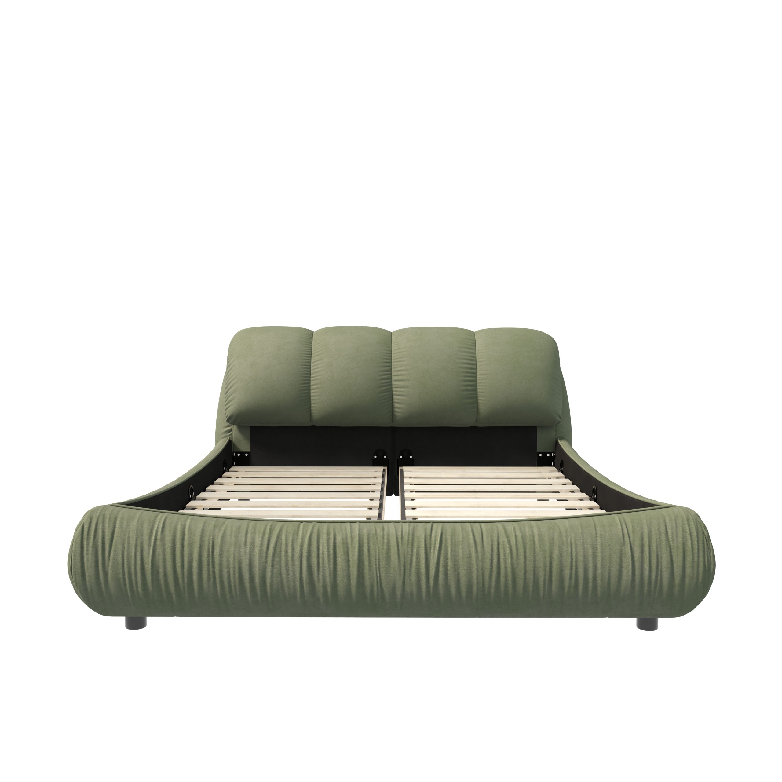 Queen Size Luxury Upholstered Platform Bed