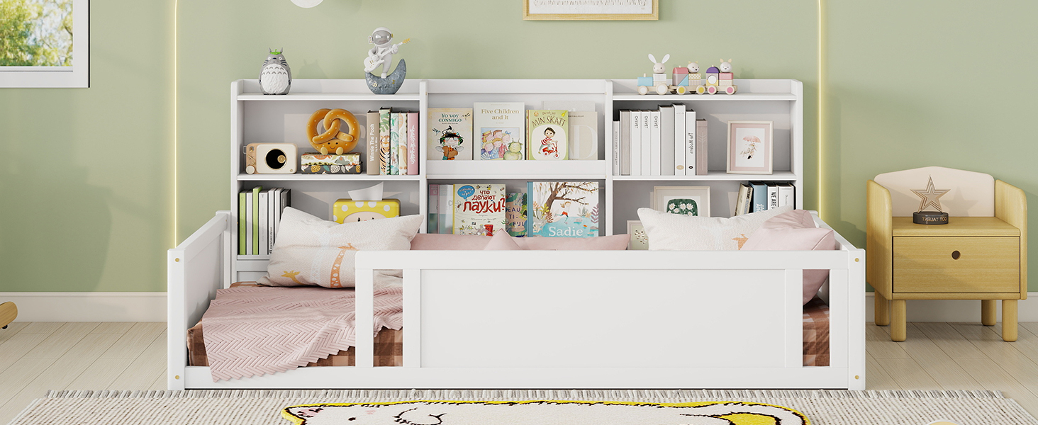 Twin Size Kids Wood Platform Bed
