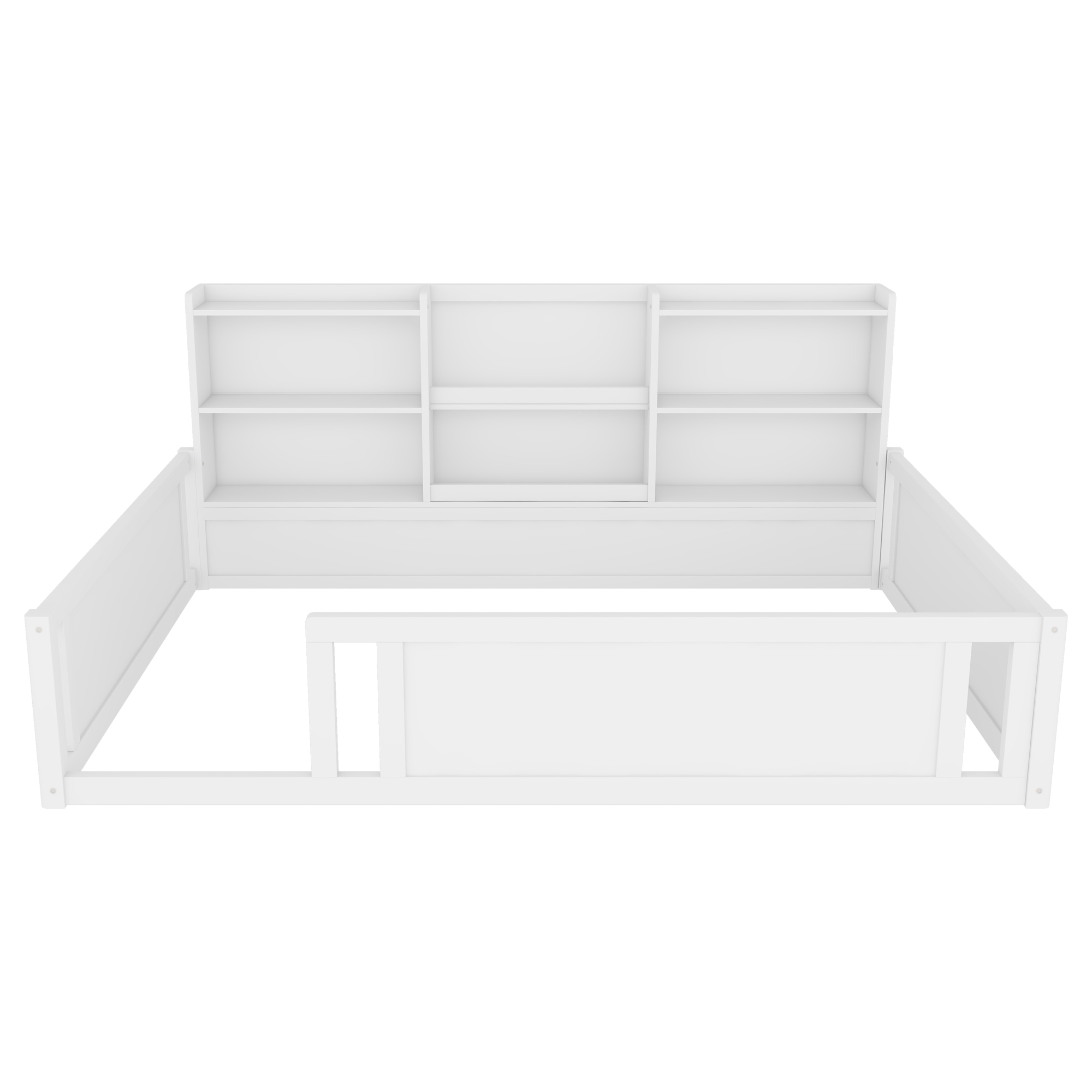 Full Size Kids Wood Platform Bed