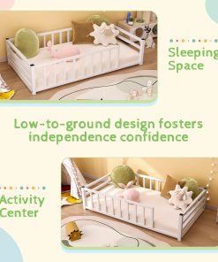 Twin Size Montessori Bed for 2-5 Year Olds