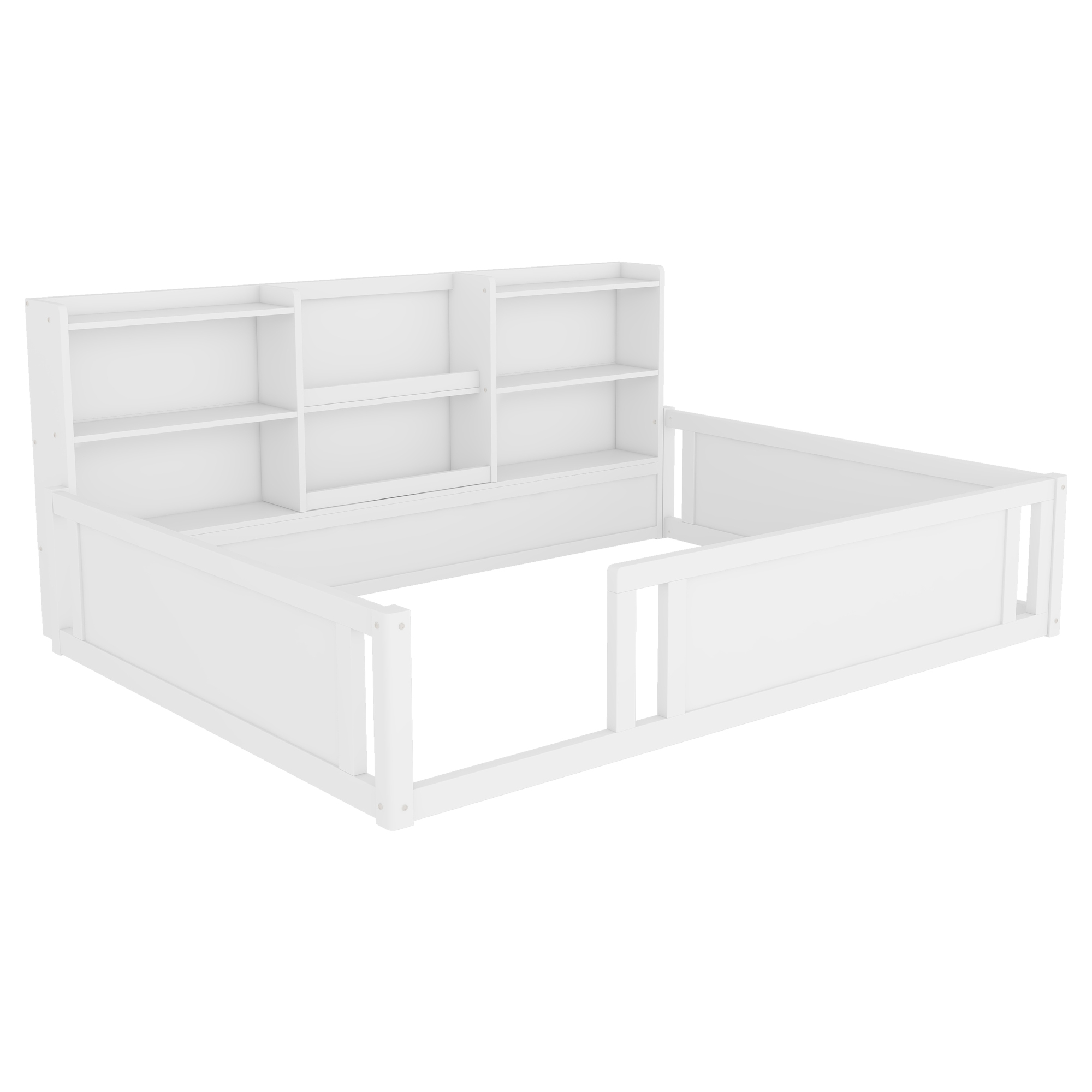 Full Size Kids Wood Platform Bed