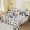 Full Size Kids Wooden Platform Bed