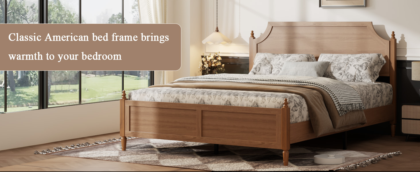 Modern Farmhouse Bed, Queen Size