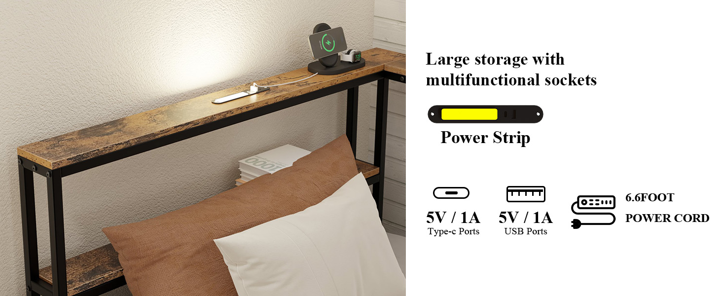 Twin Size Metal Platform Bed Frames with Storage Drawers
