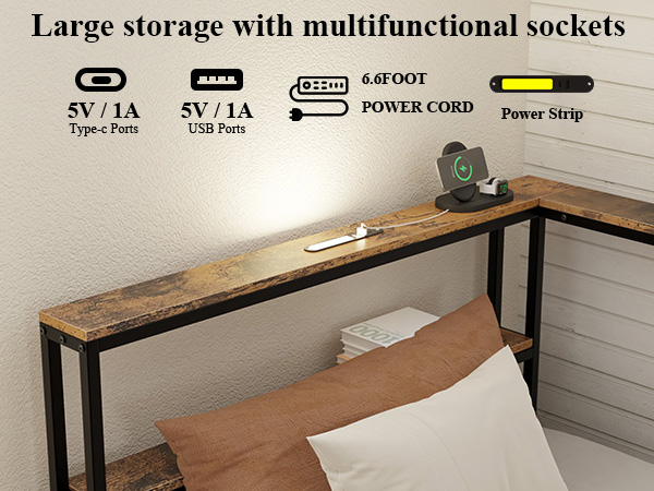 Twin Size Metal Platform Bed Frames with Storage Drawers