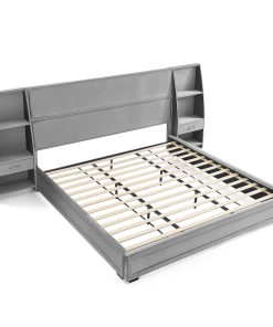 King Size Modern Storage Platform Bed Frame