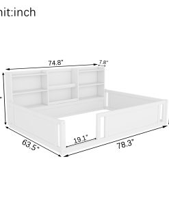 Full Size Kids Wood Platform Bed