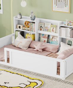 Twin Size Kids Wood Platform Bed