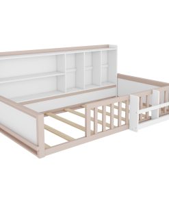 Twin Size Kids Wooden Platform Bed