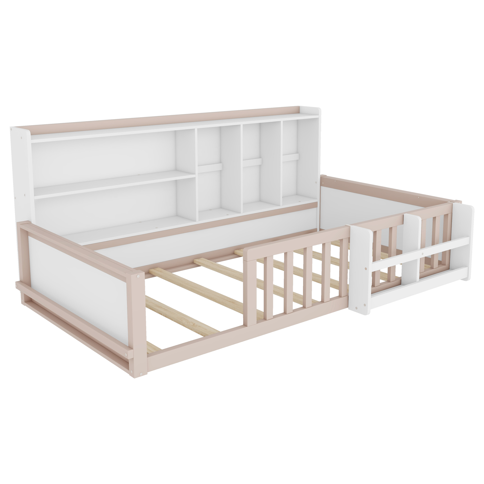 Twin Size Kids Wooden Platform Bed