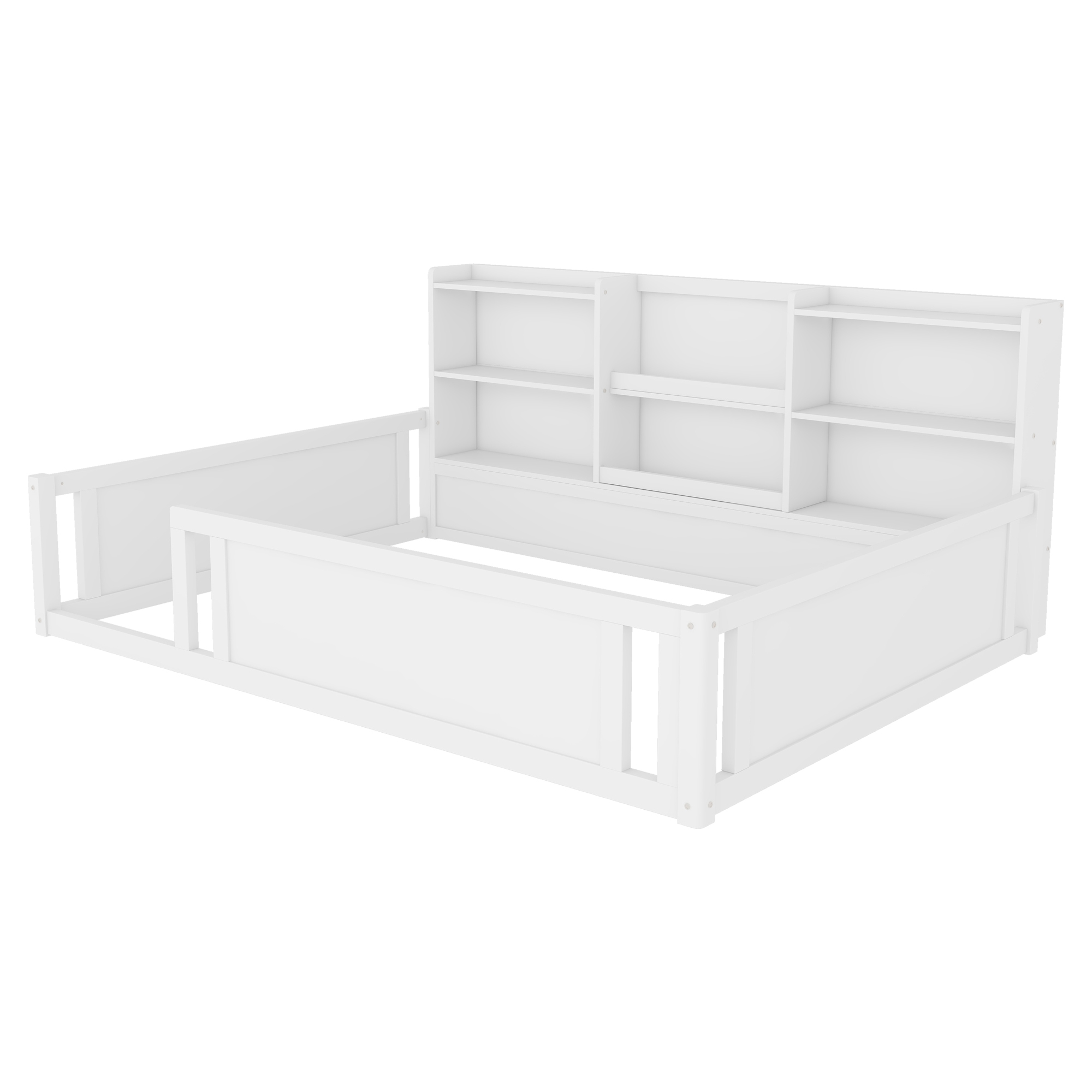 Full Size Kids Wood Platform Bed