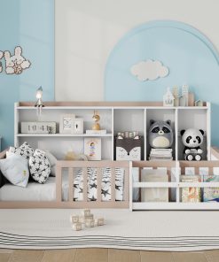 Twin Size Kids Wooden Platform Bed