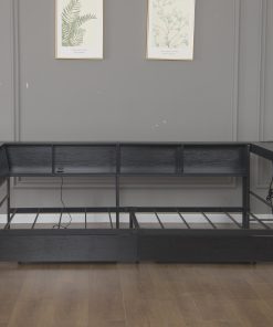 Full Size Bed Frame With Bookcase