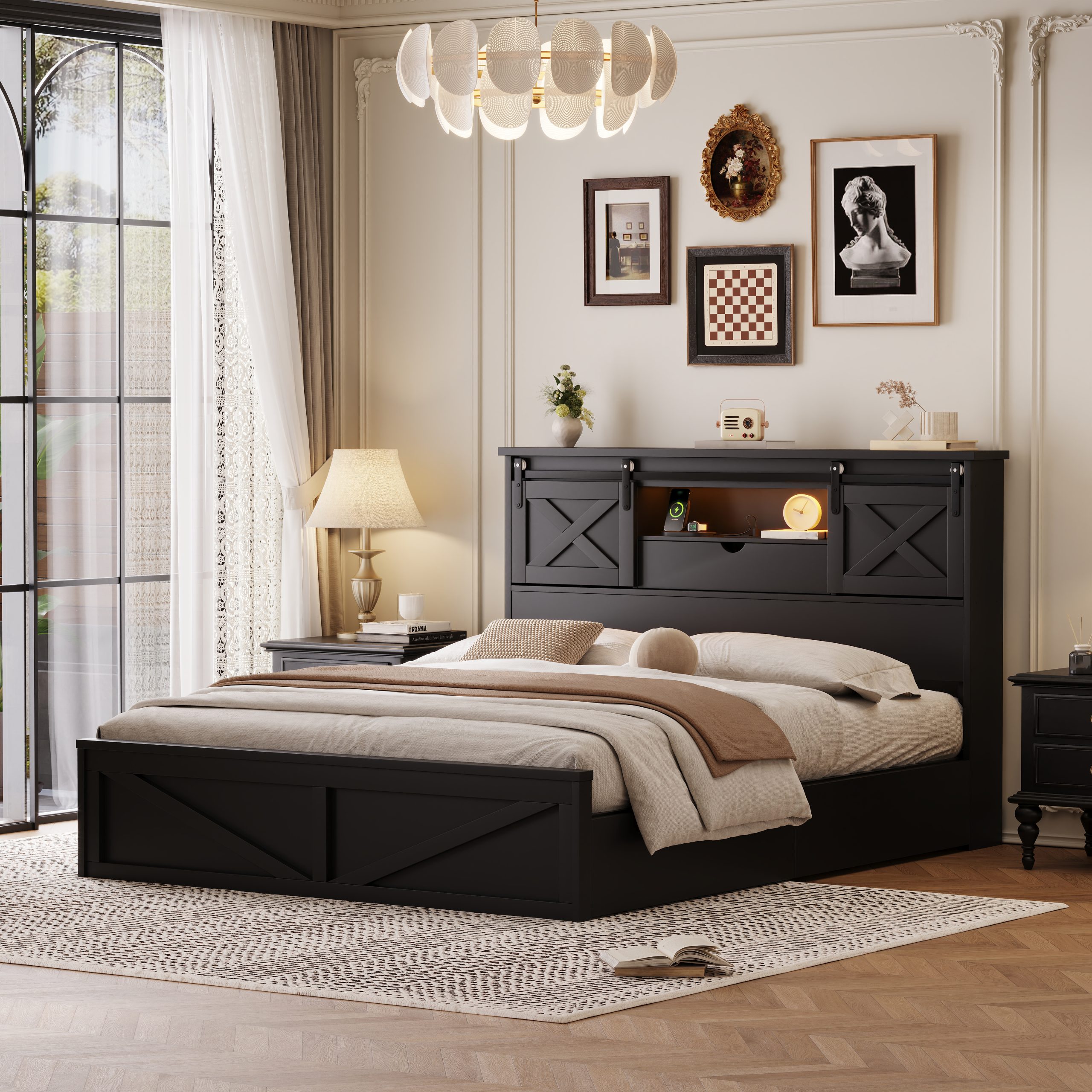 Farmhouse Bed Frame King Size