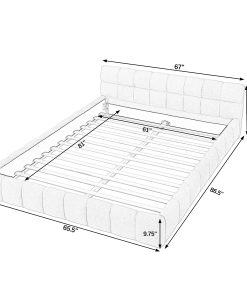 Queen Size Upholstered Bed Frame