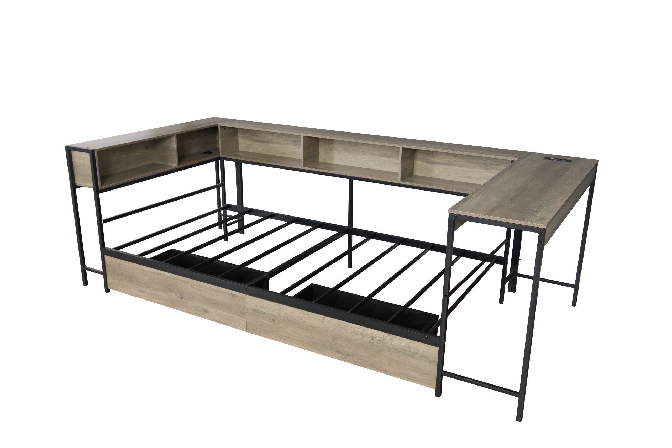 Corner Bed Frame Queen Size