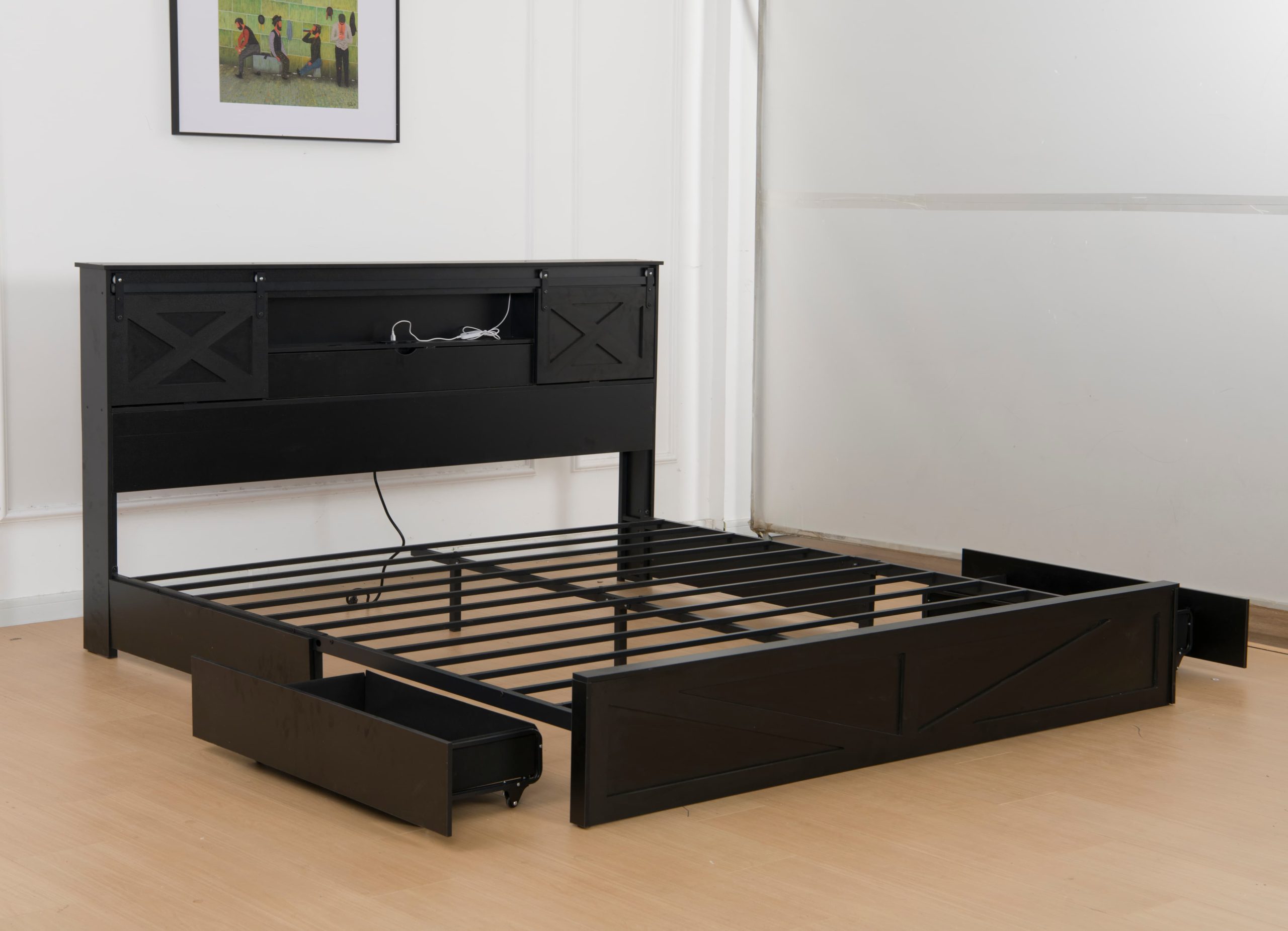 Farmhouse Bed Frame King Size