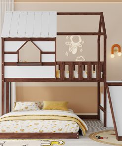 Twin Over Full Kids Bunk Bed Frame