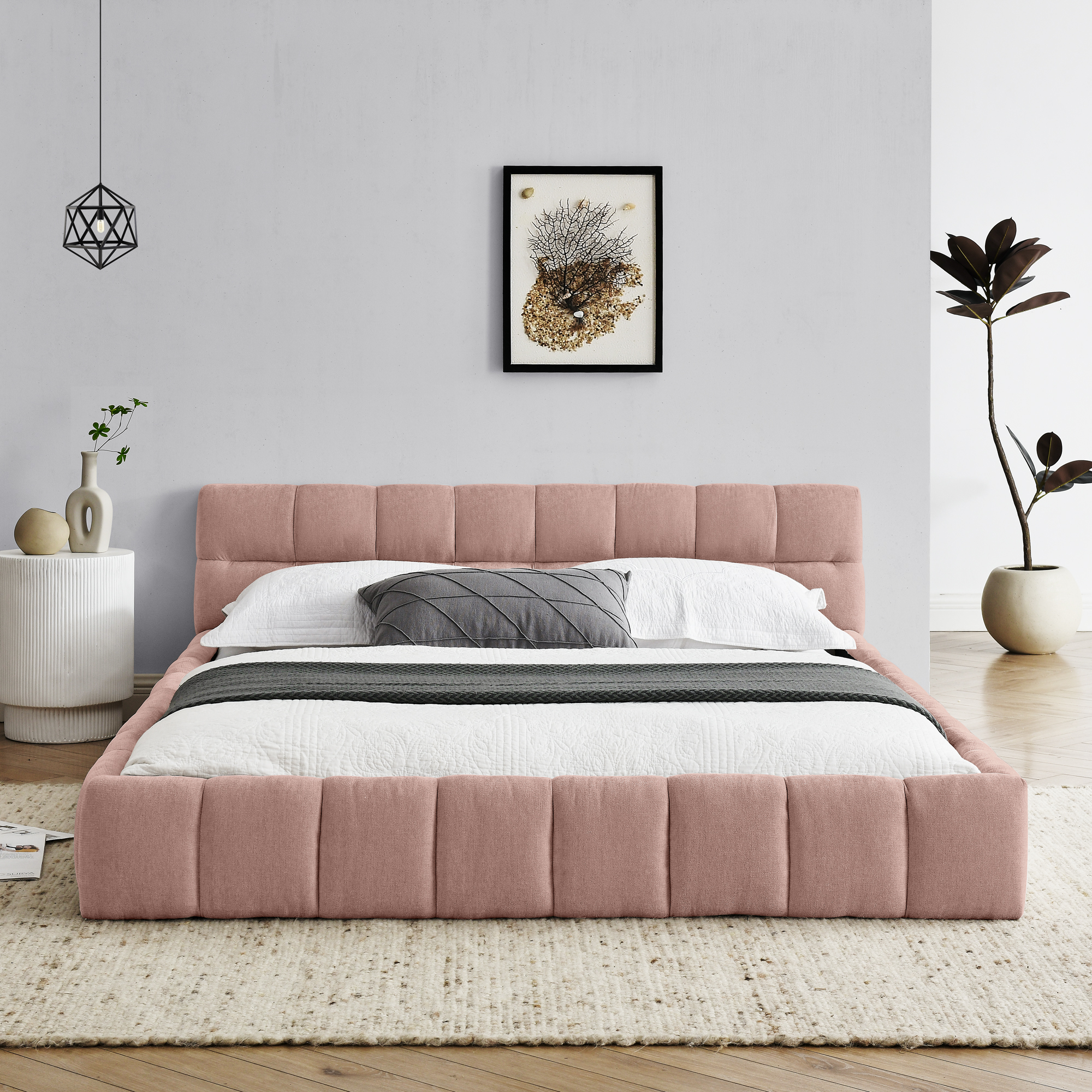 Queen Size Upholstered Bed Frame