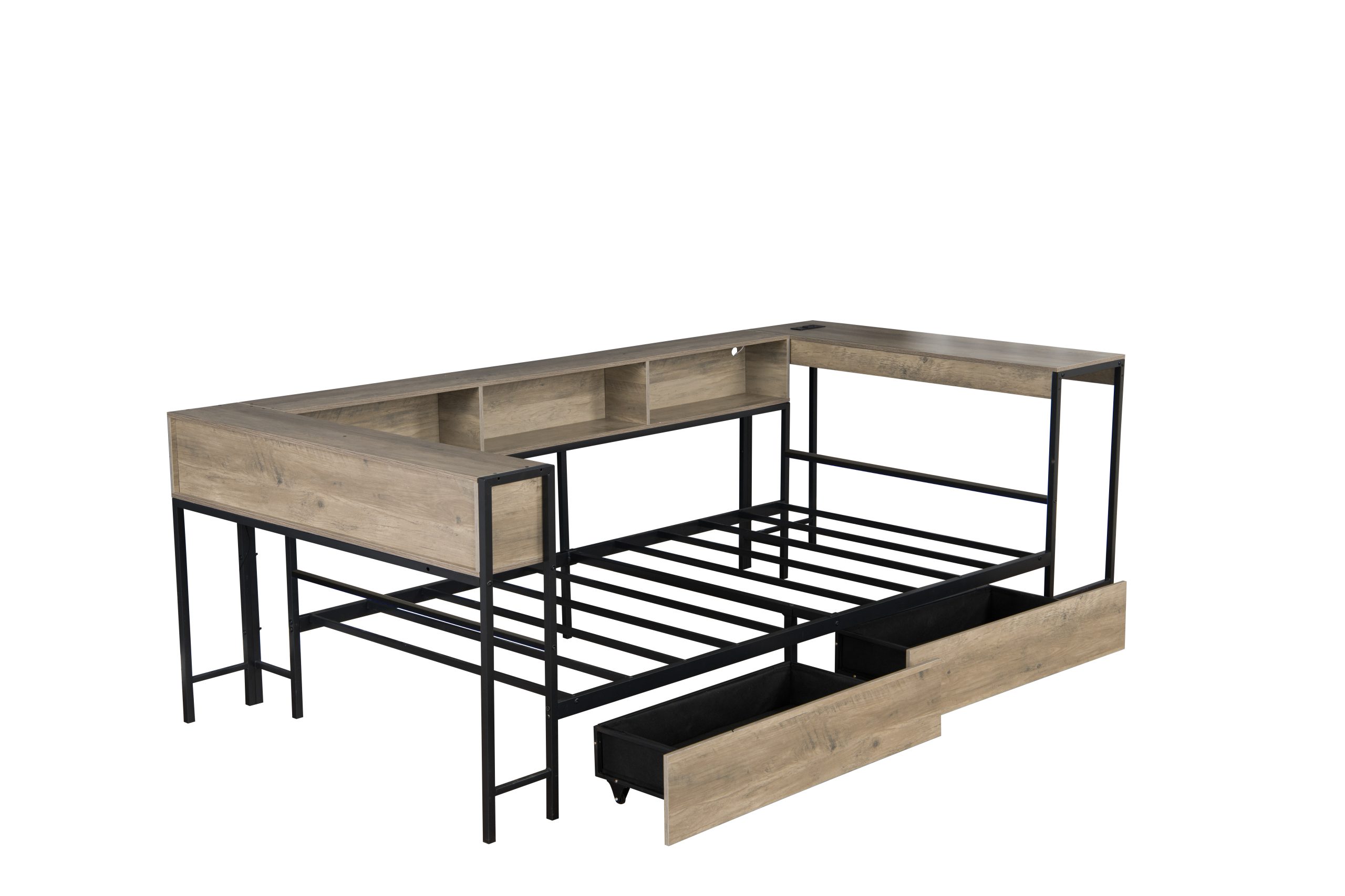 Corner Bed Frame Queen Size