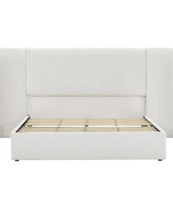 Queen Size Luxury Wingback Upholstered Bed Frame