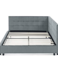 Full Size Upholstered Tufted Bed Frame