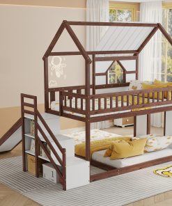Twin Over Full Kids Bunk Bed Frame