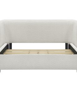 Queen Size Boucle Fabric Upholstered Bed Frame