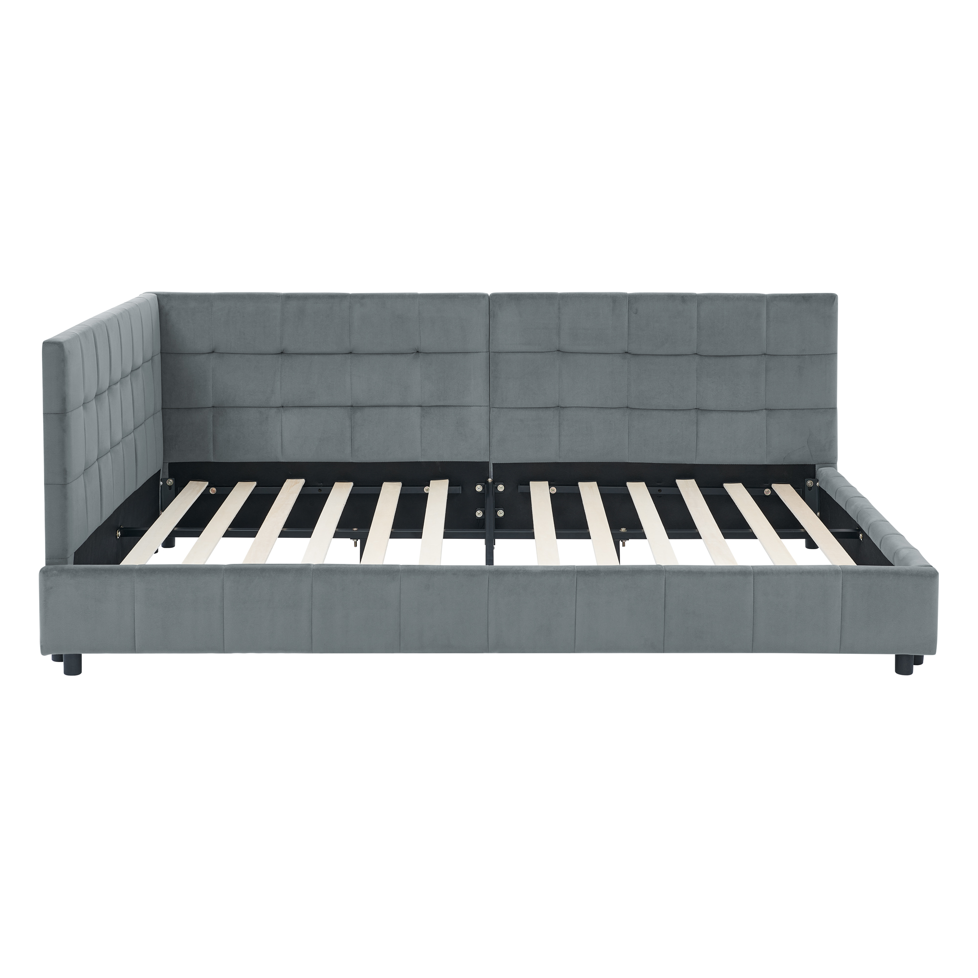 Full Size Upholstered Tufted Bed Frame