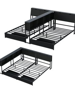 Double Twin Size Bed Frame