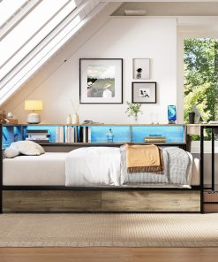 Corner Bed Frame Queen Size