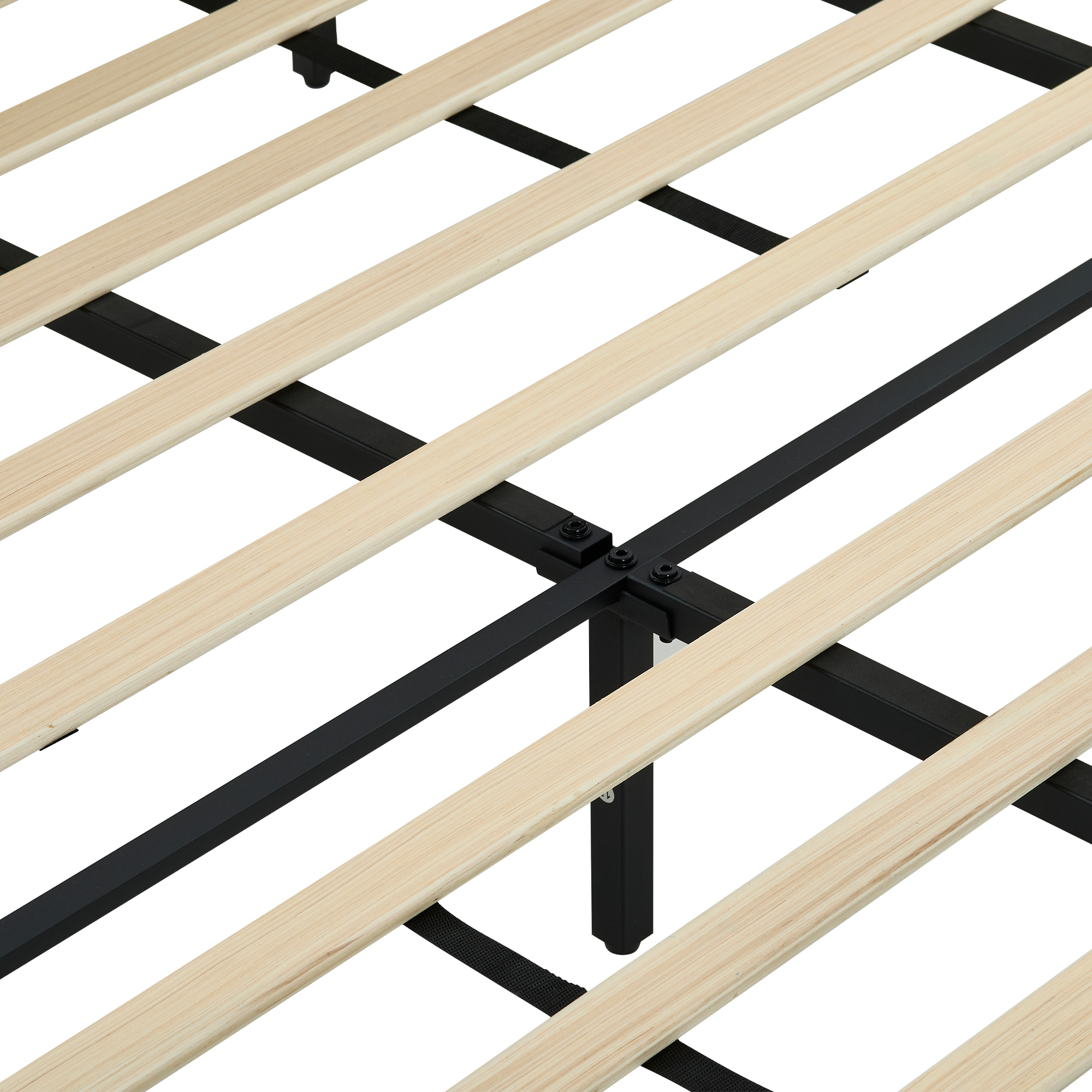King Size Luxury Wing‑Back Upholstered Bed Frame