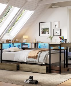 Corner Bed Frame Queen Size
