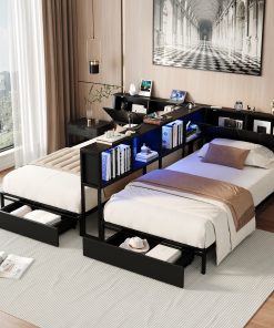 Double Twin Size Bed Frame