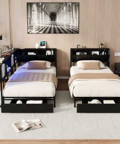 Double Twin Size Bed Frame