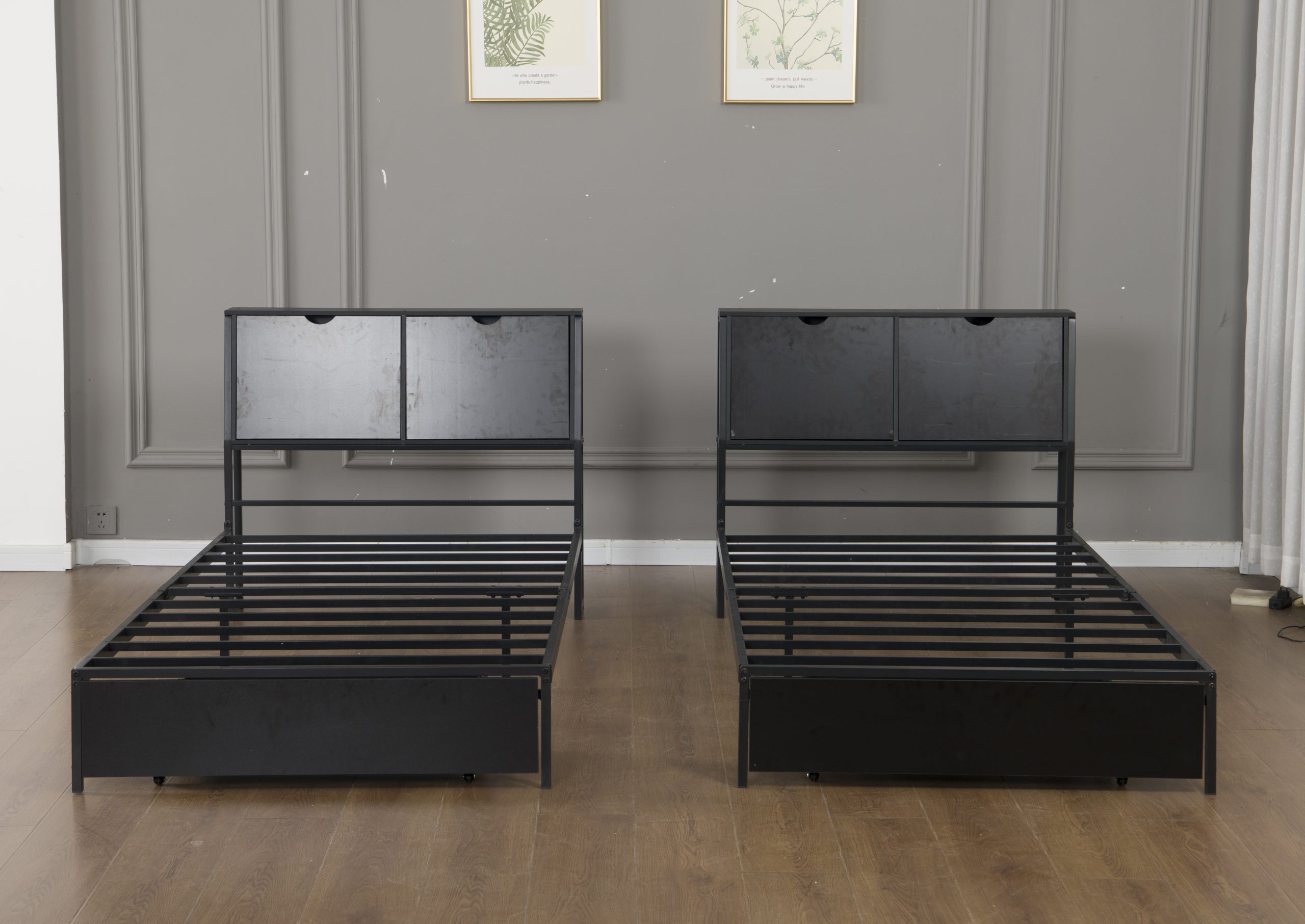 Double Twin Size Bed Frame