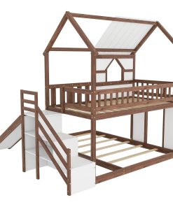Twin Over Full Kids Bunk Bed Frame